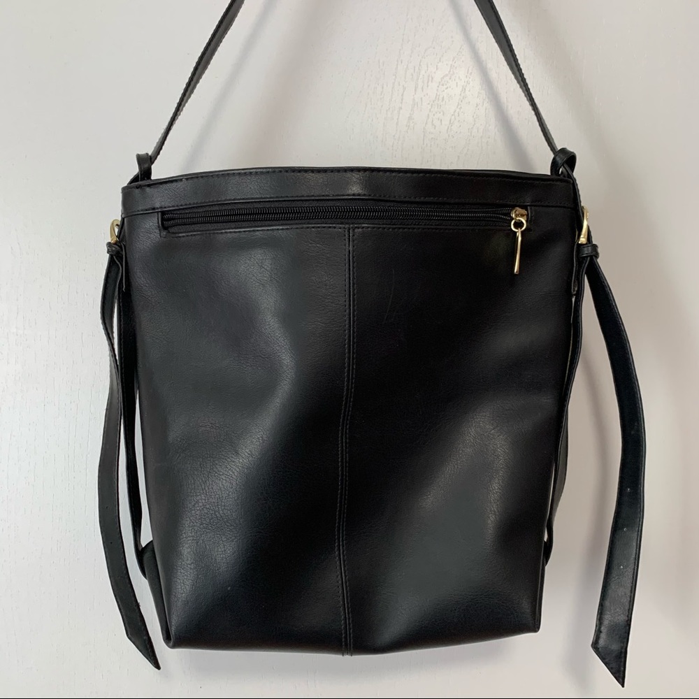 EUC Vintage Black Hobo Shoulder Bag - Picture 6 of 12